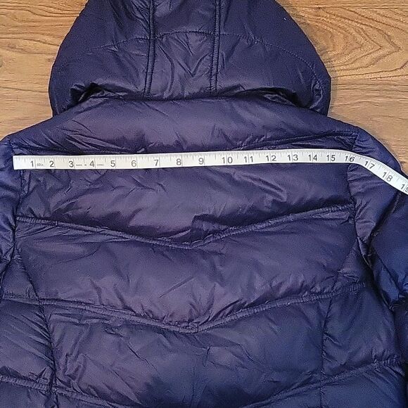 ELLEN TRACY DOWN FILLED PUFFER DUAL CLOSURE Packable Parka Hood - Picture 11 of 15